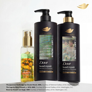 DOVE EMPOWERS WOMEN TO TREAT THEIR HAIR LIKE A WORK OF ART WITH LIMITED-EDITION "THE ART OF REPAIR" COLLECTION, AVAILABLE EXCLUSIVELY AT WALMART