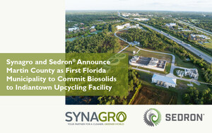 Synagro and Sedron® Announce Martin County as First Florida Municipality to Commit Biosolids to Indiantown Upcycling Facility